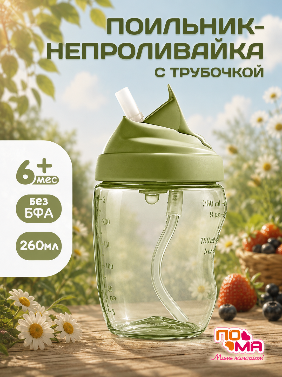 Поильник Пома New Classic 260 мл - фото 1
