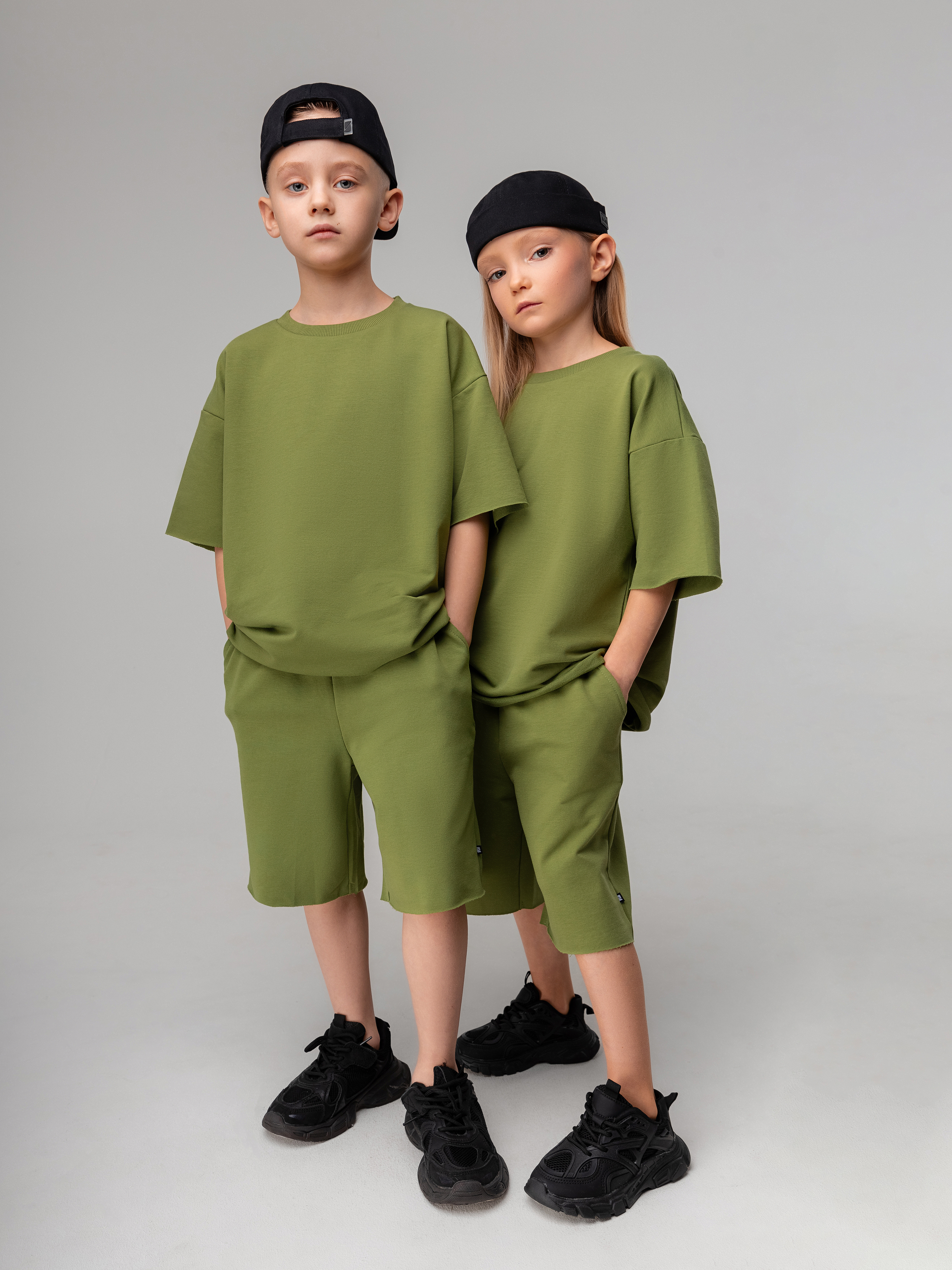 Футболка и шорты Bodo 11-289МU_оливковый - фото 2