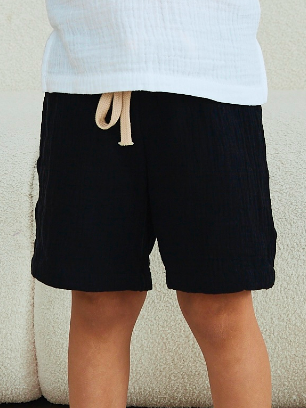Шорты MOUN Шорты_муслин_черный - фото 1