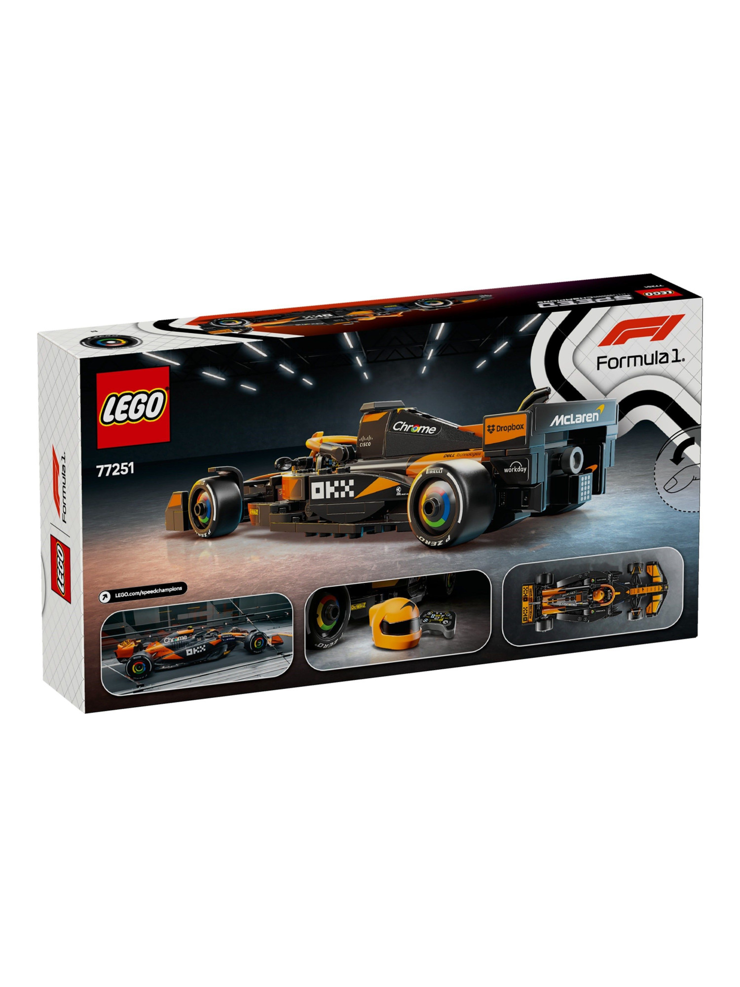 Конструктор LEGO Speed Champions McLaren F1 Team MCL38 269 дет. - фото 4
