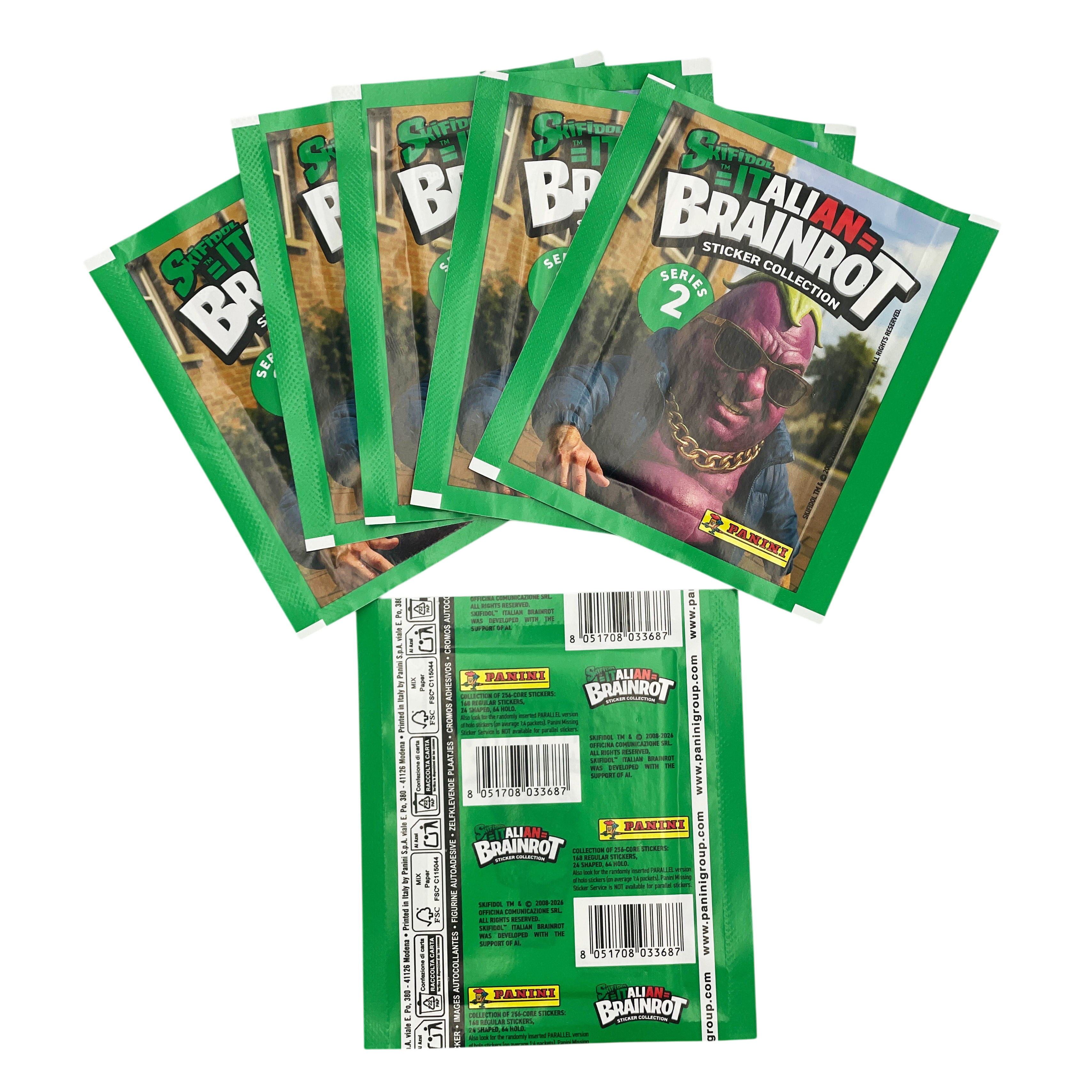 Наклейки Panini Skifidol Brainrot Italy 2026 12 шт. - фото 15