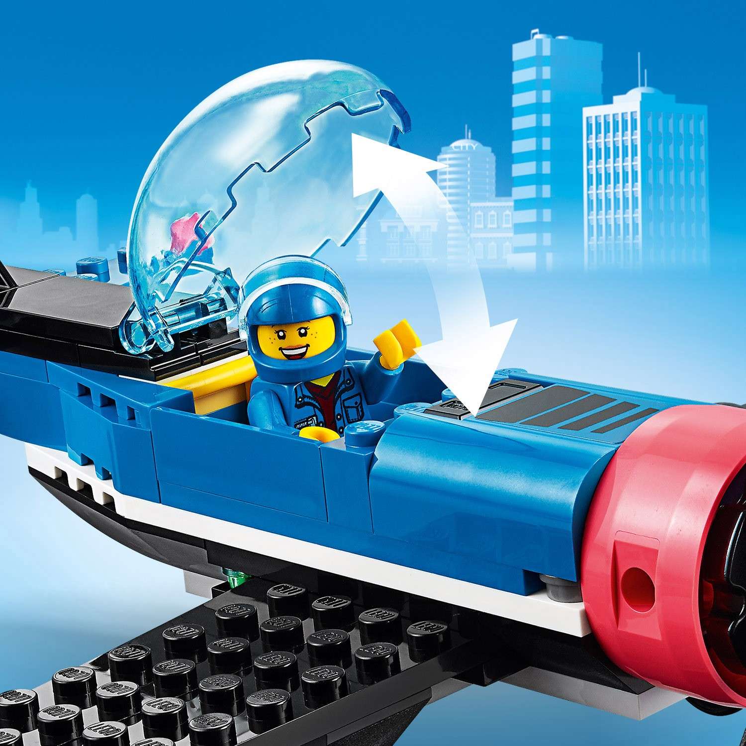 Конструктор LEGO City Воздушная гонка блочный - фото 9