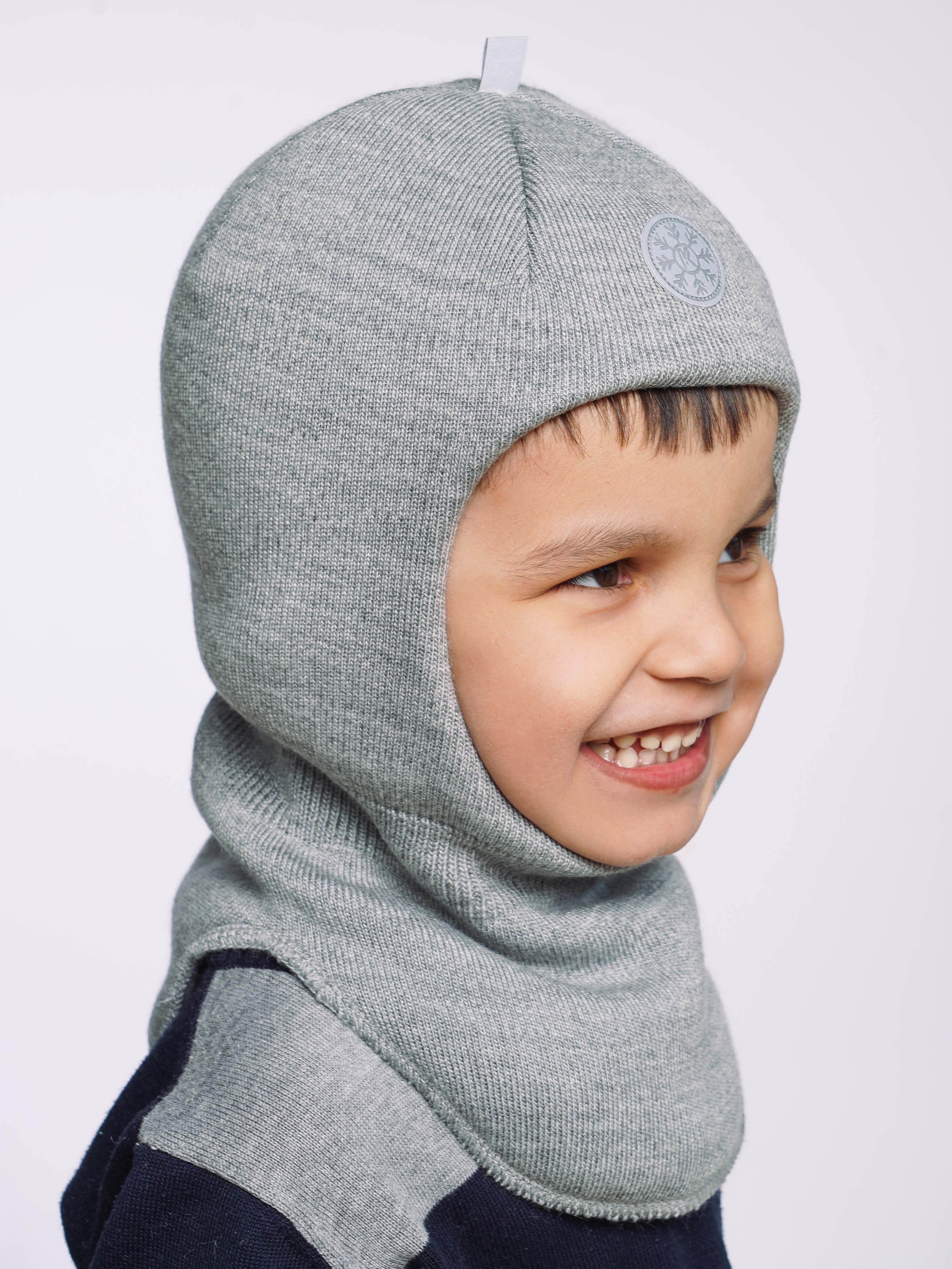 Шапка-шлем ПриКиндер U-W_231499 Цвет: Светло-серый - фото 10