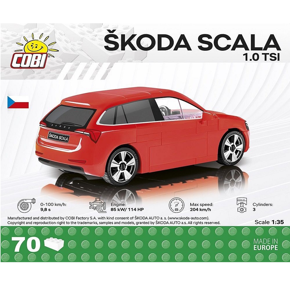 Конструктор COBI Автомобиль Škoda Scala блочный - фото 7