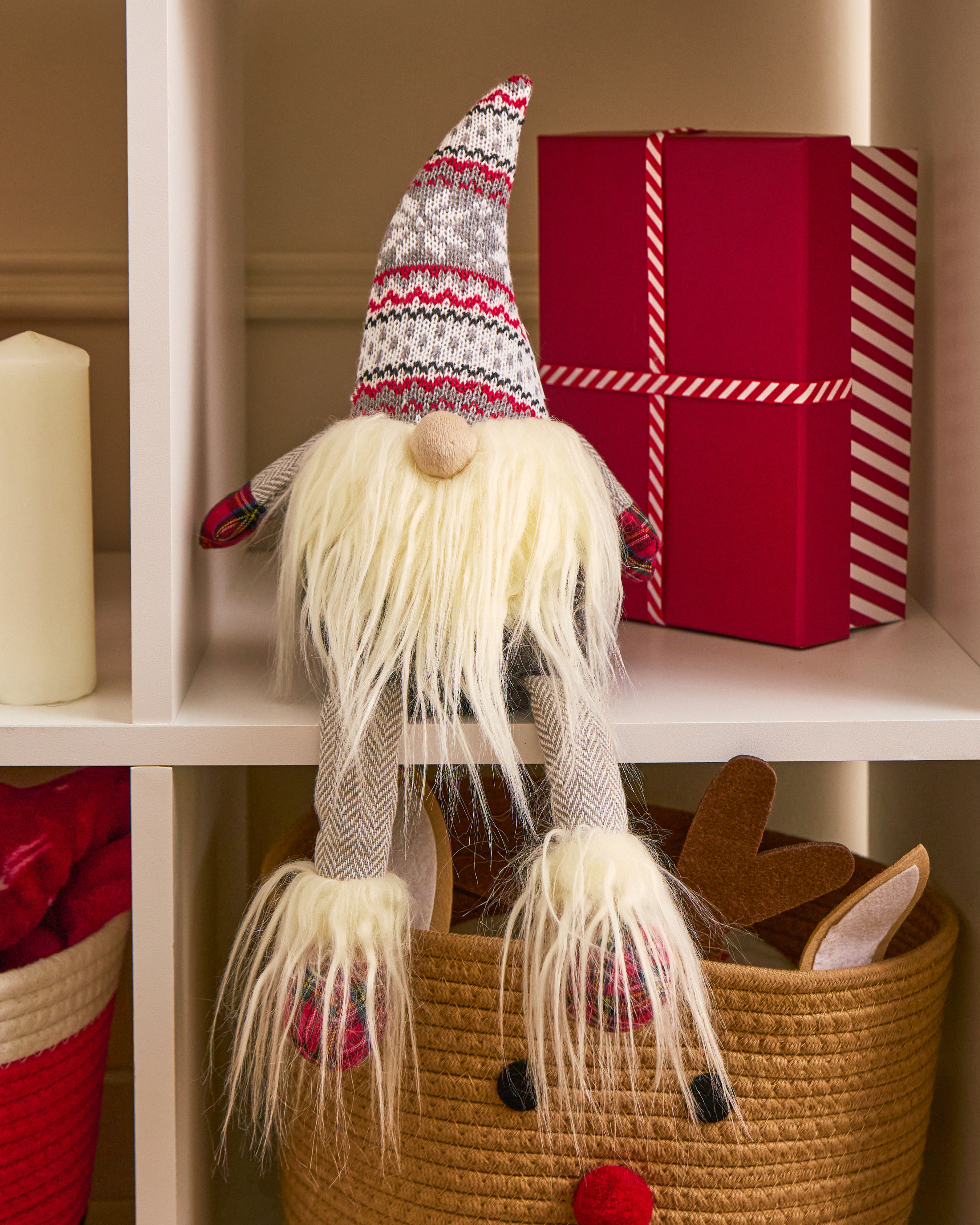 Новогодняя фигурка FUTURINO Home Серый гном W25FH5-NY113ha-43 - фото 1