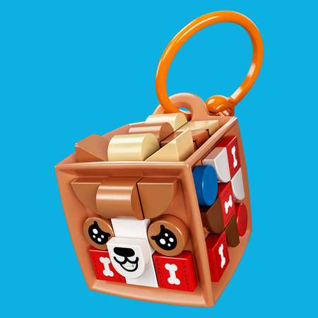 Конструктор LEGO DOTS Брелок Щенок блочный