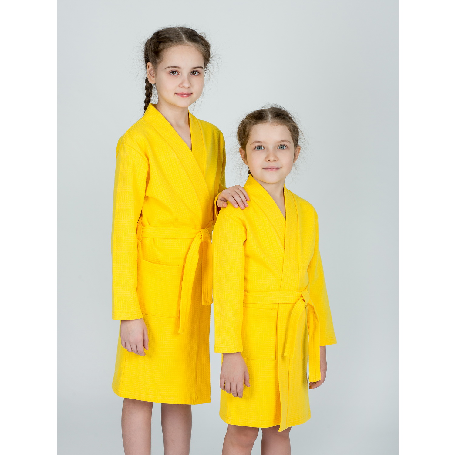 Халат KiMMi co К-1408913 желтый - фото 4