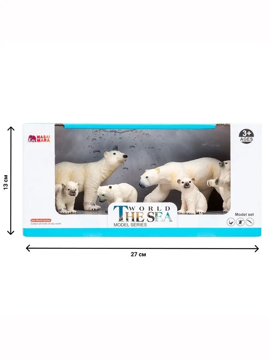 Игровой набор Masai Mara Семья белых медведей - фото 10