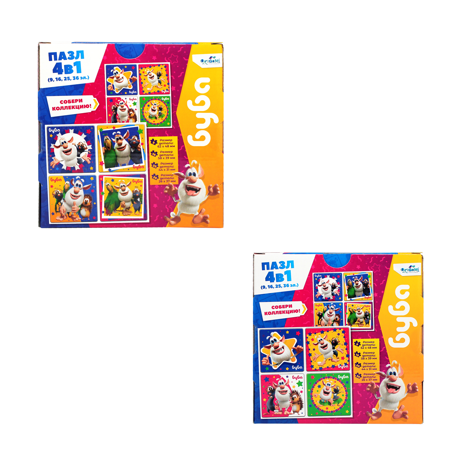 Пазл ORIGAMI Буба классический в ассортименте - фото 3