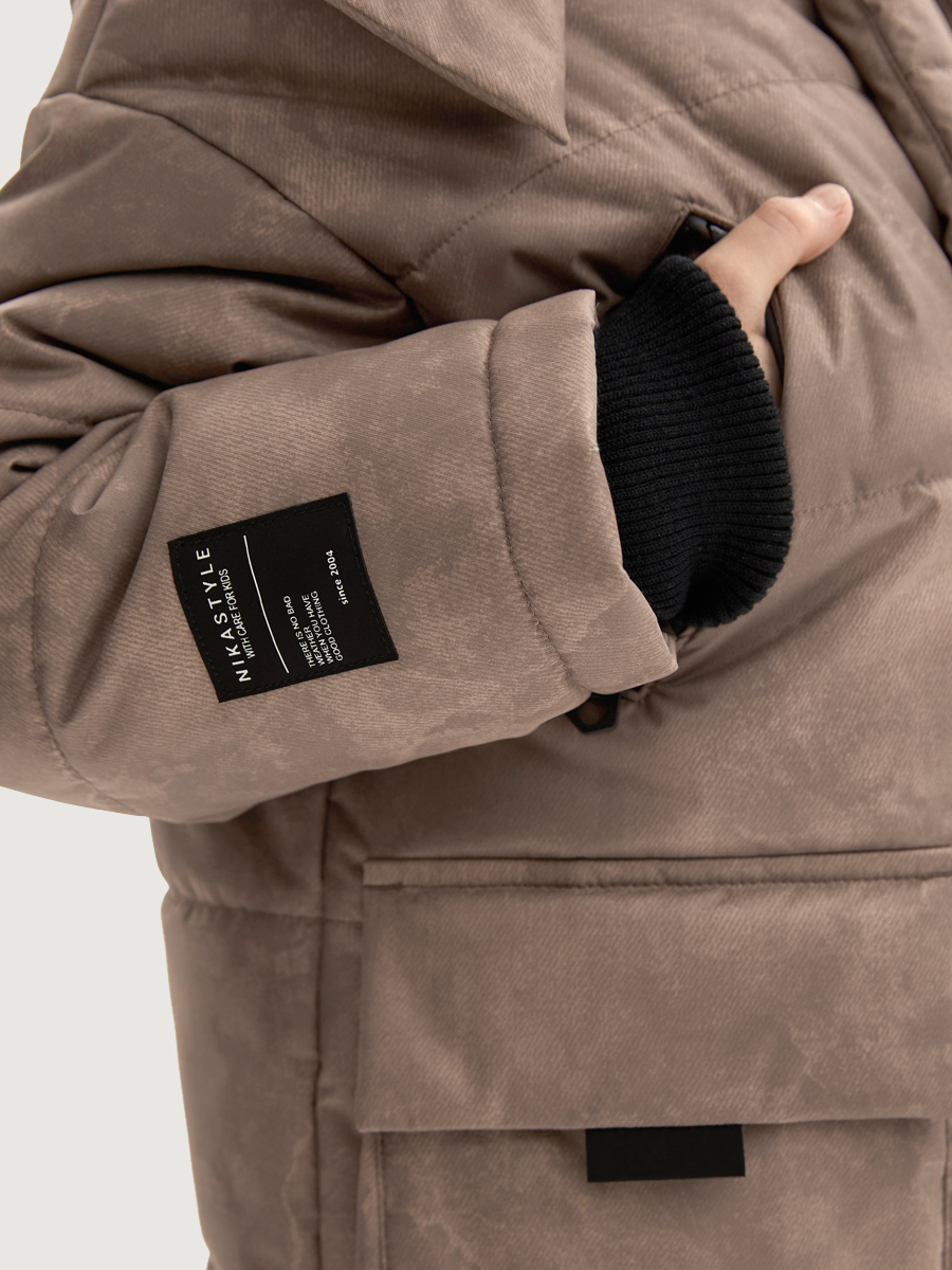 Куртка NIKASTYLE 4з8125 кэмел - фото 4