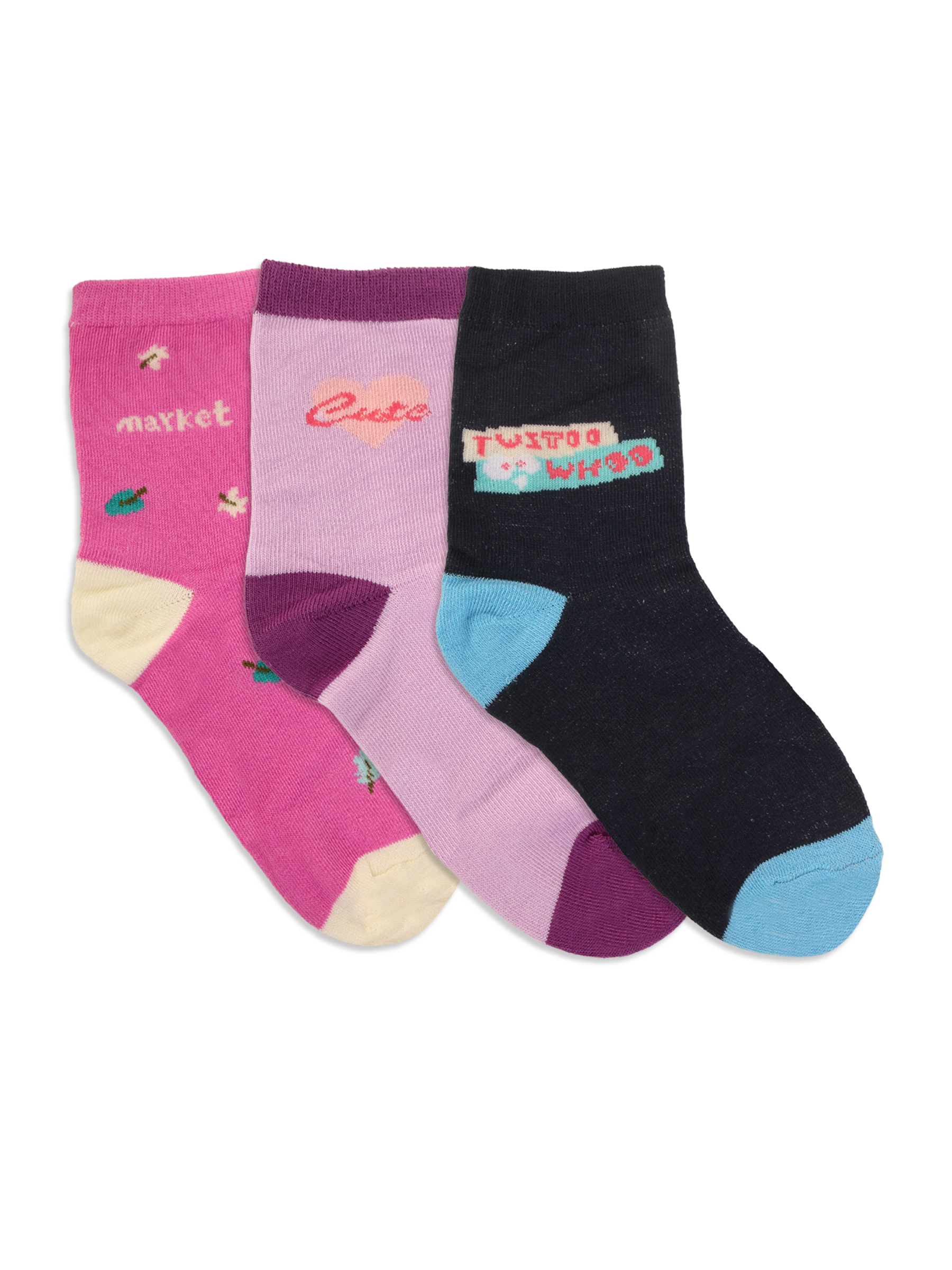 Носки 3 пары Little Mania ZW-B918-3MIX-2 - фото 1