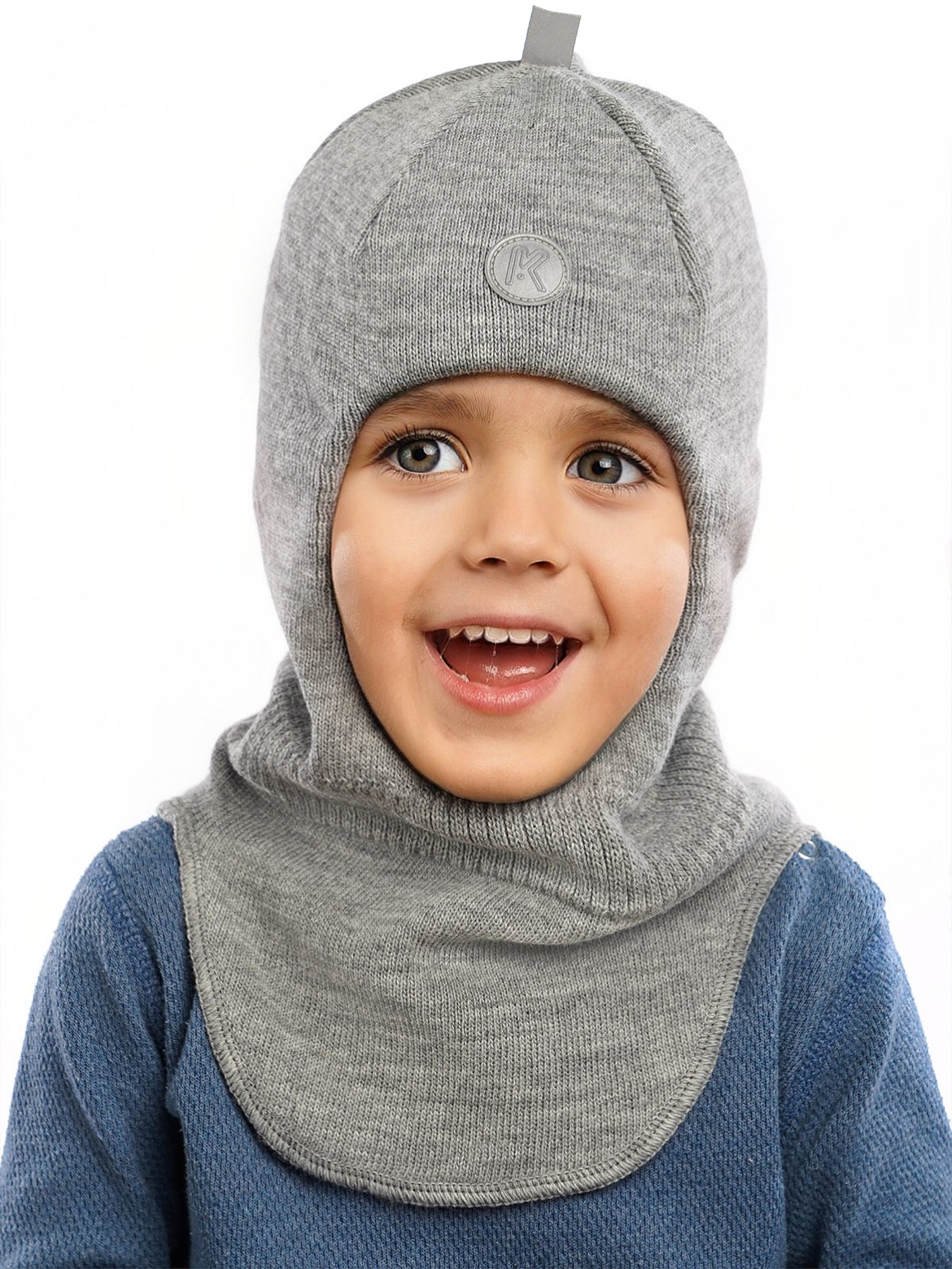 Шапка ПриКиндер U-Sp22547 Цвет: Светло-серый - фото 1