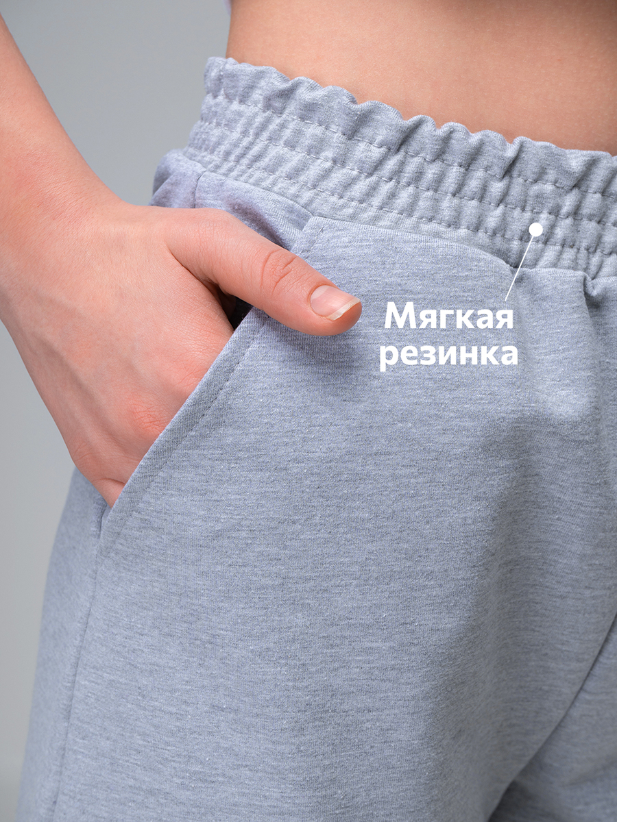 Брюки HappyFox HF070SPсерыймеланж - фото 5