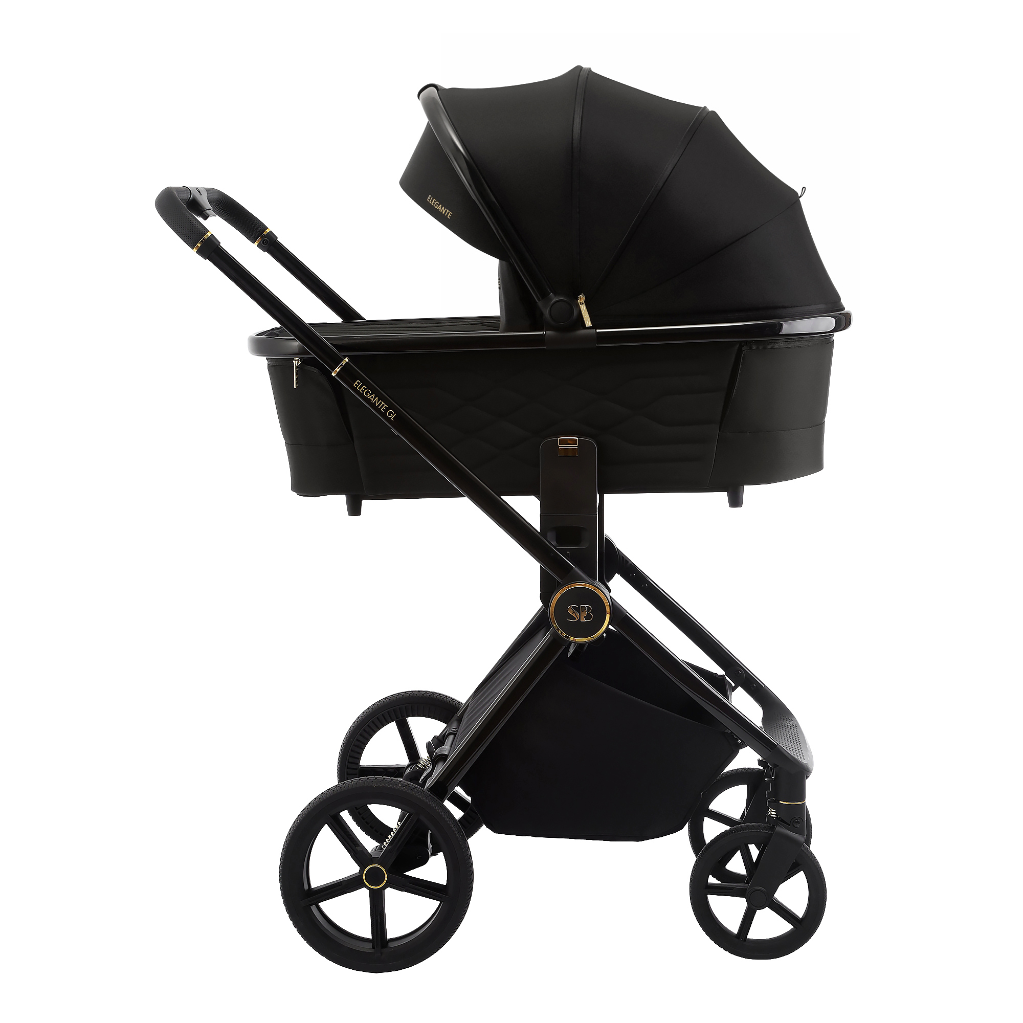 Коляска 3в1 Sweet Baby Elegante GL Black черный - фото 27