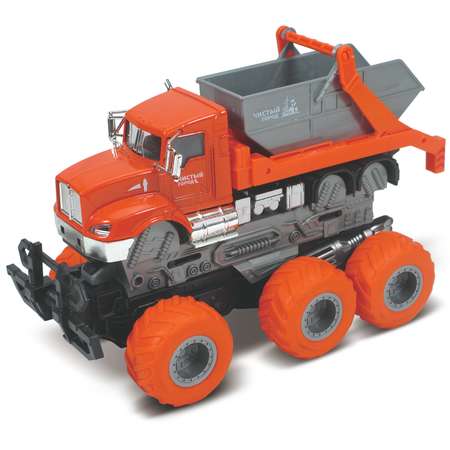 Мусоровоз Funky Toys 1:43 оранжевый