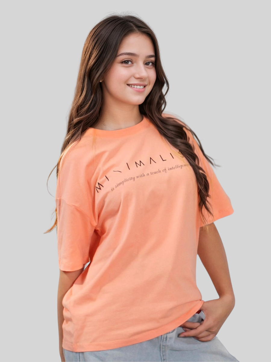 Футболка STELLA MODA 11404-оранжевый - фото 1