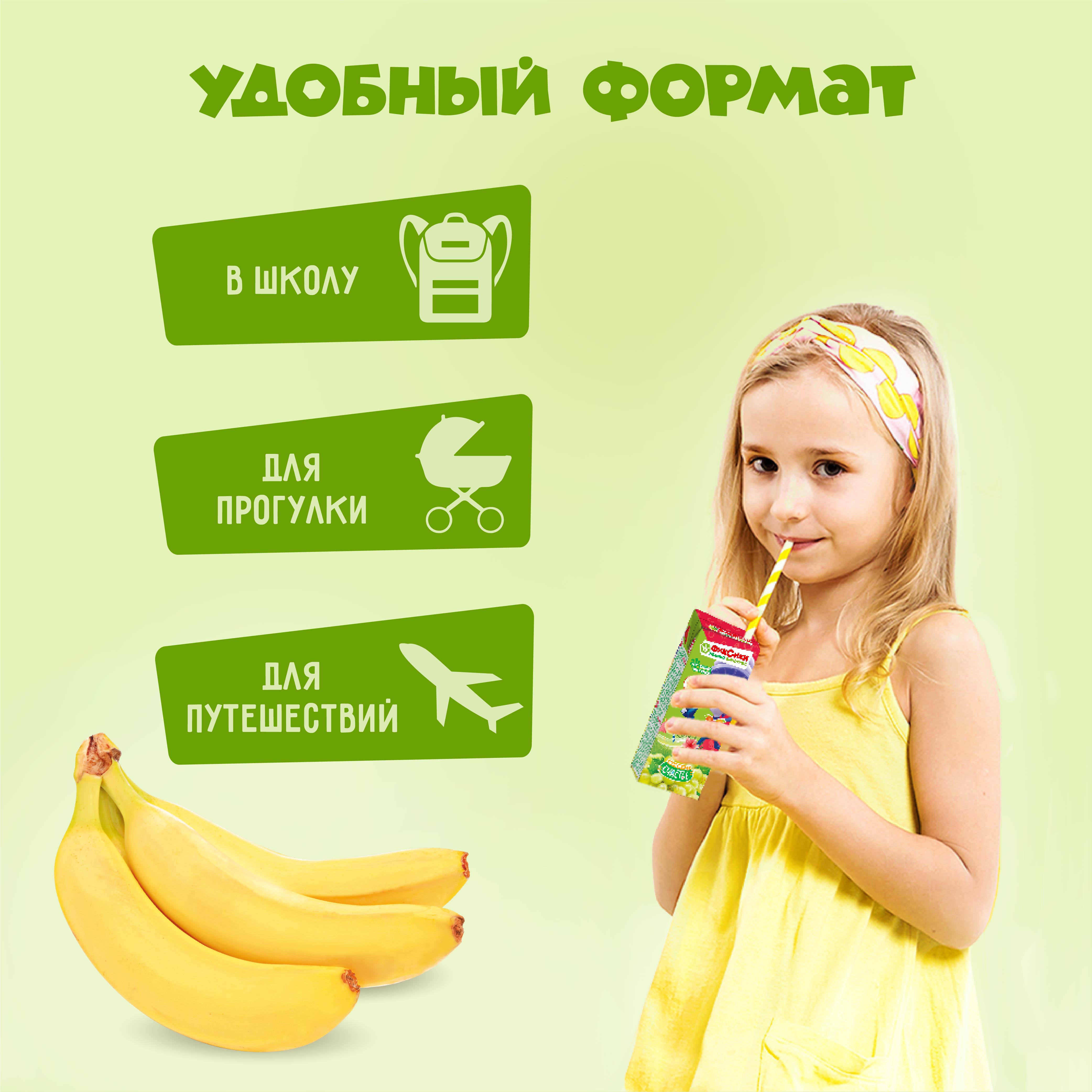 Нектар Фиксики Яблоко-Банан с 6 мес 0.2 л - фото 4