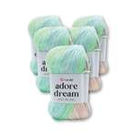 Пряжа для вязания YarnArt Adore Dream 100 гр 280 м акрил секционная анти-пиллинг 5 мотков 1052 секционный