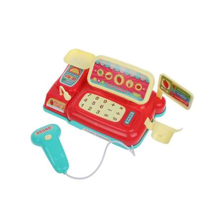 Игровой набор Наша Игрушка продукты, касса, тележки и корзинки