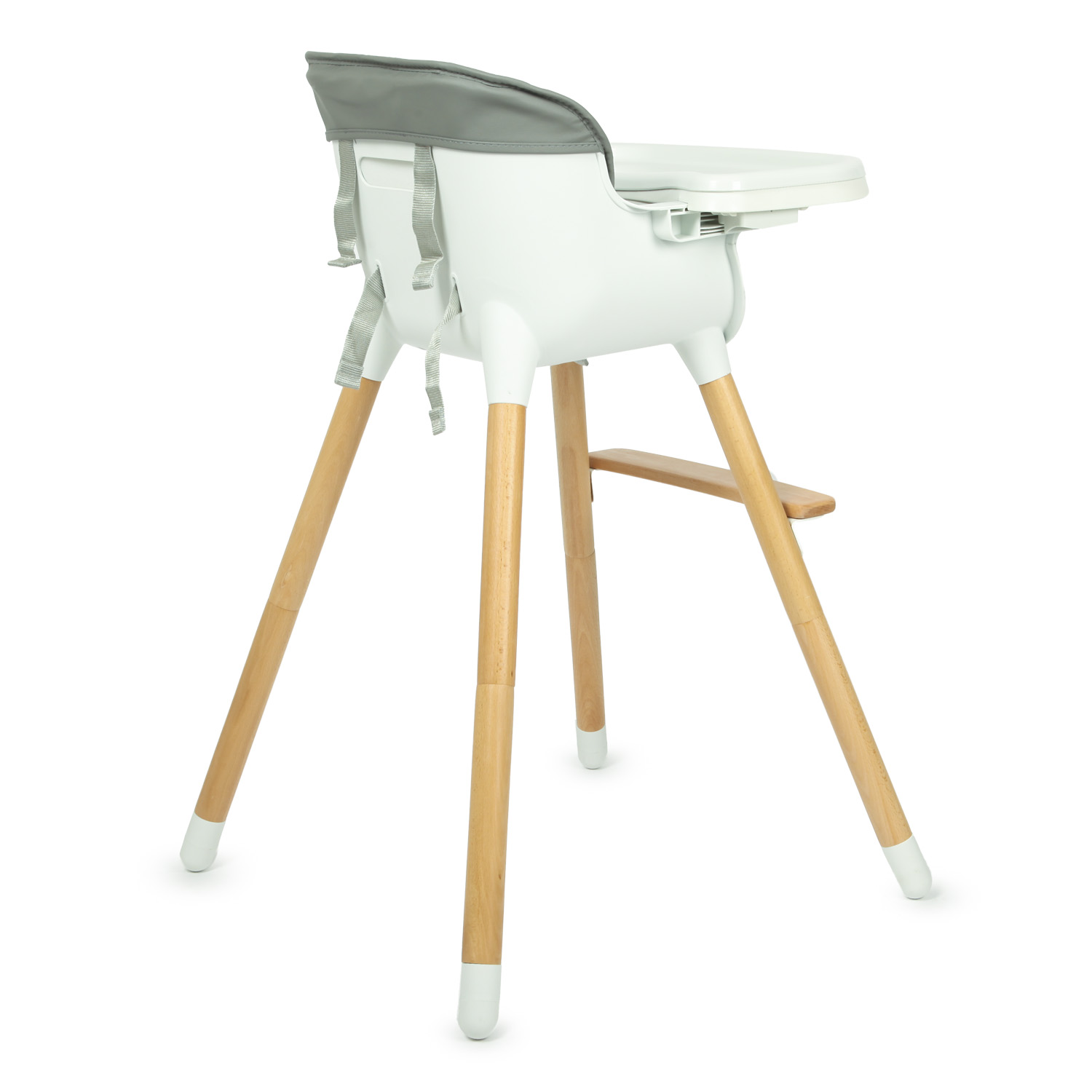 Стульчик для кормления Babyton Woody Grey трансформер - фото 8