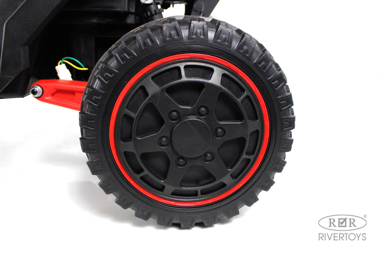 Электромобиль RIVERTOYS Z707ZZ-BLACK-RED С пультом ДУ - фото 15