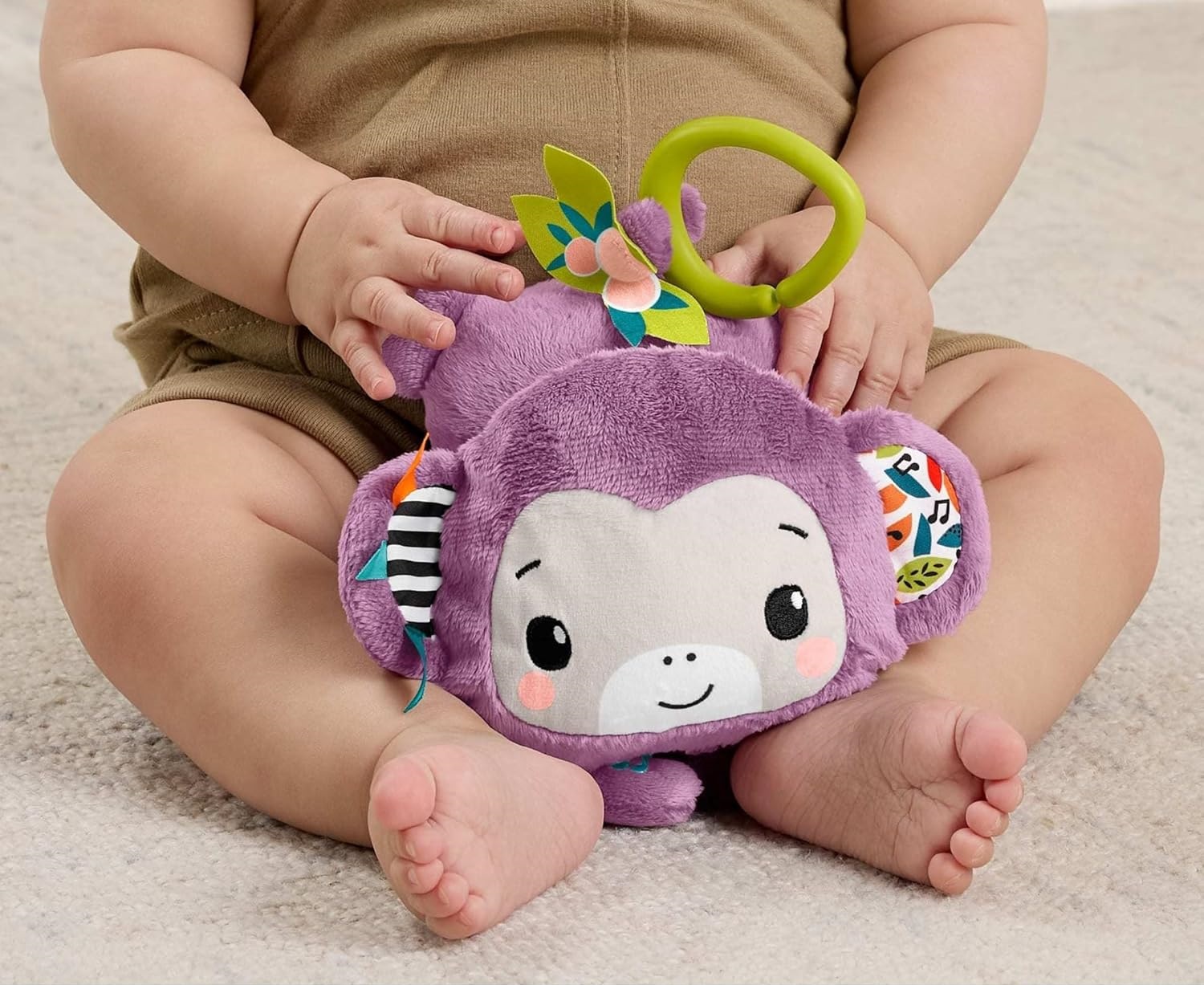 Игрушка Fisher Price подвеска Фиолетовая обезьянка - фото 5