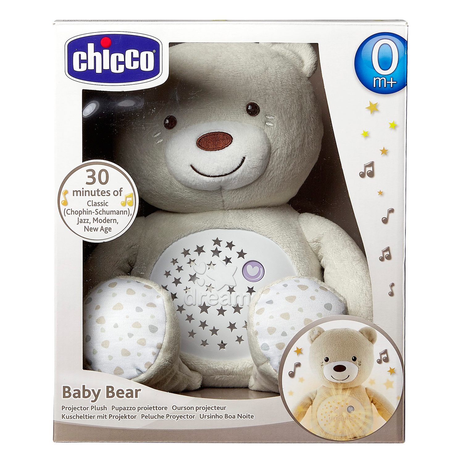Игрушка проектор, ночник Chicco Мишка - фото 2