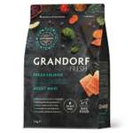 Корм для собак беззерновой GRANDORF FRESH Fresh Adult Maxi свежее филе лосося с бататом для собак крупных пород 3кг