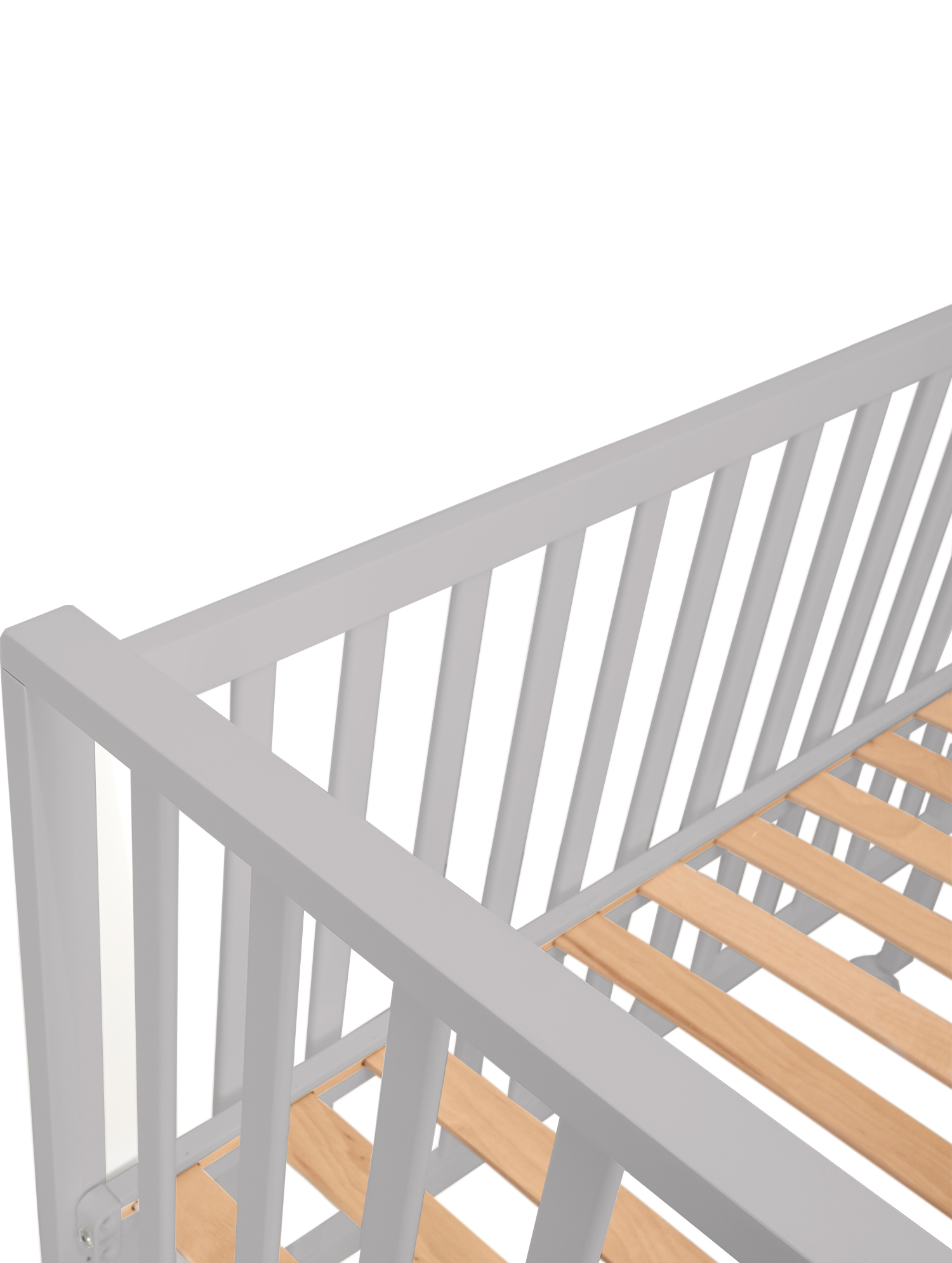 Детская кроватка Sweet Baby Luna с матрасом, без маятника (бежевый, серый) - фото 16