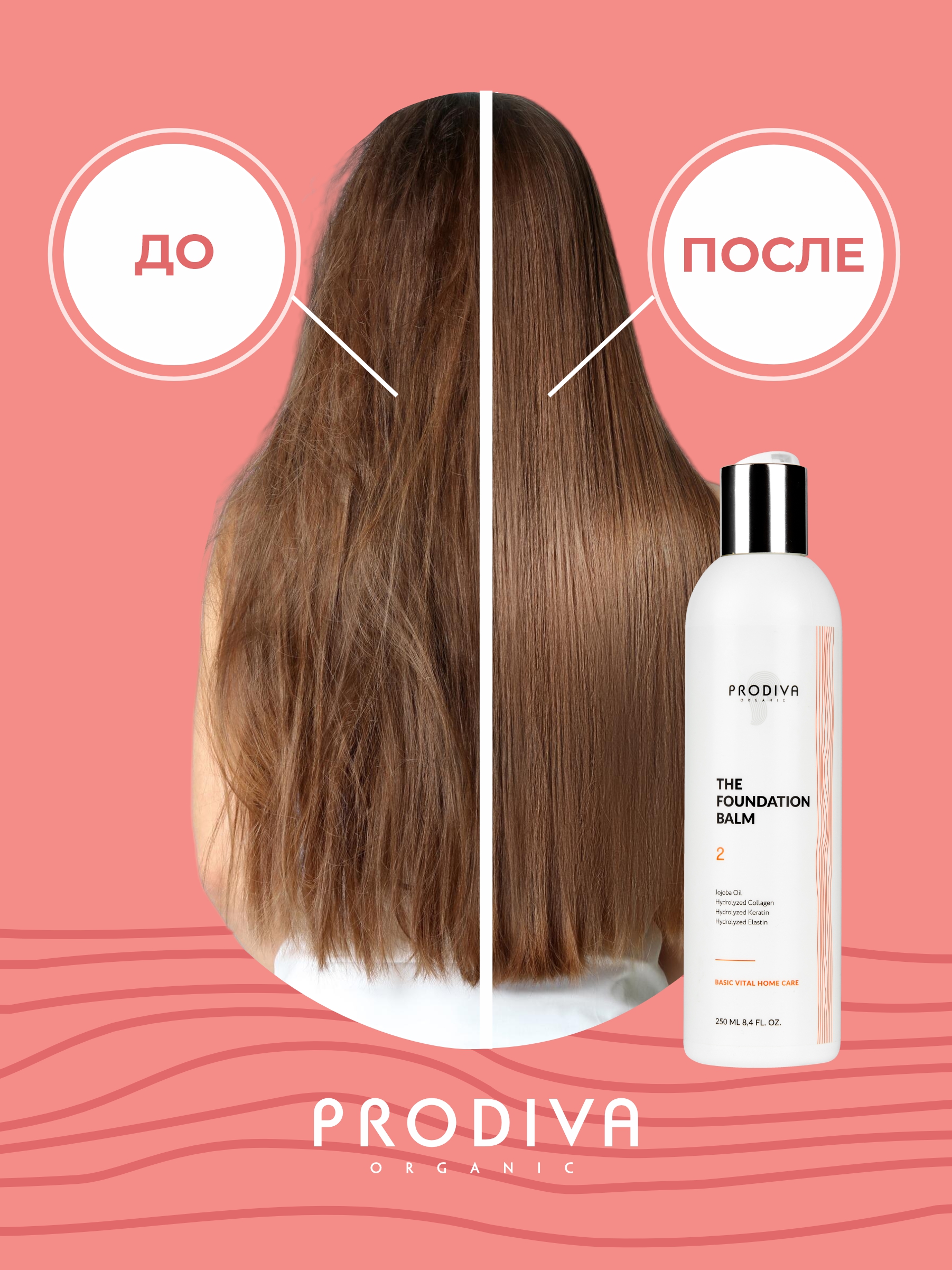 Бальзам PRODIVA базовый бессульфатный 250 мл - фото 7