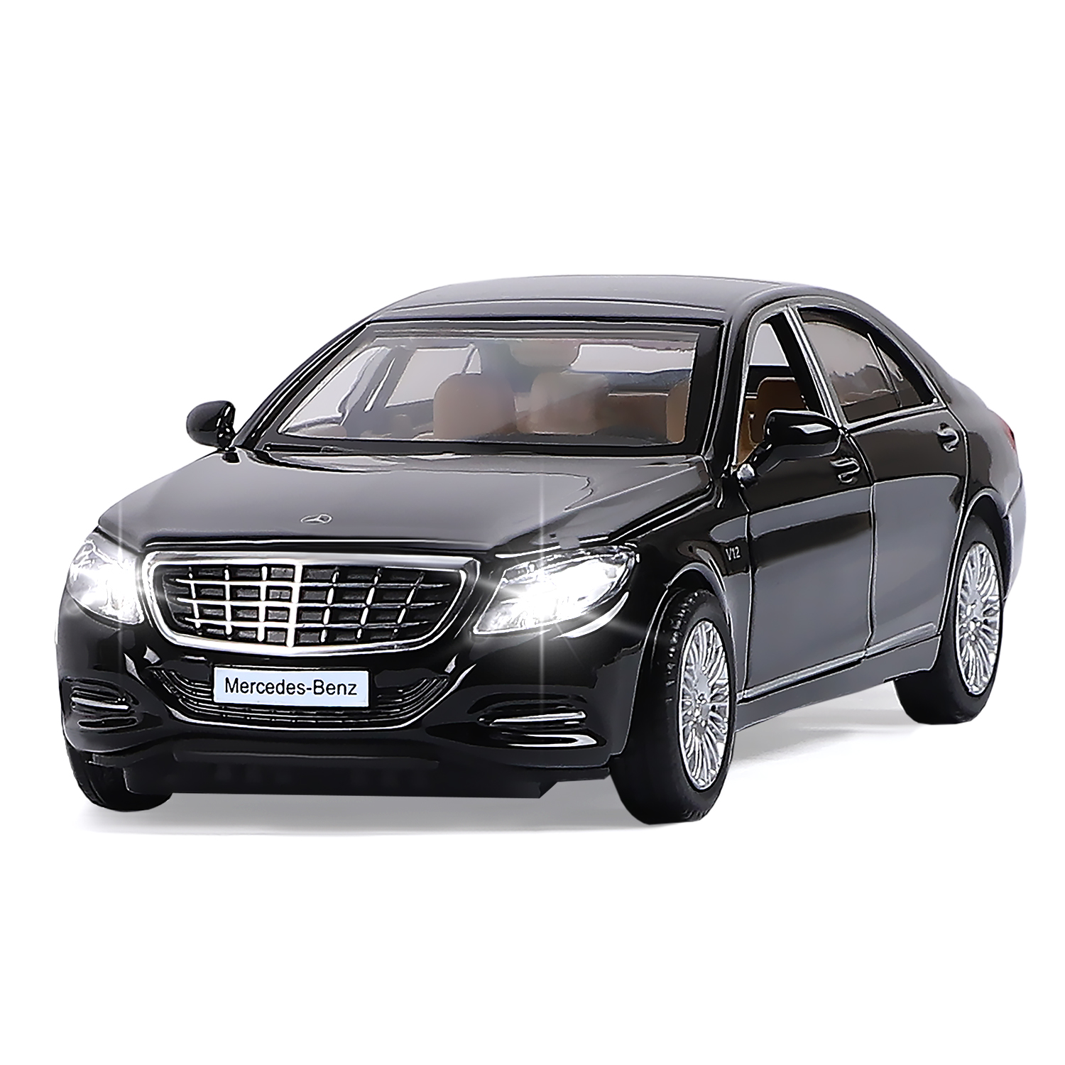 Автомобиль АВТОпанорама Mercedes Benz S600 1:32 JB1251034 - фото 10