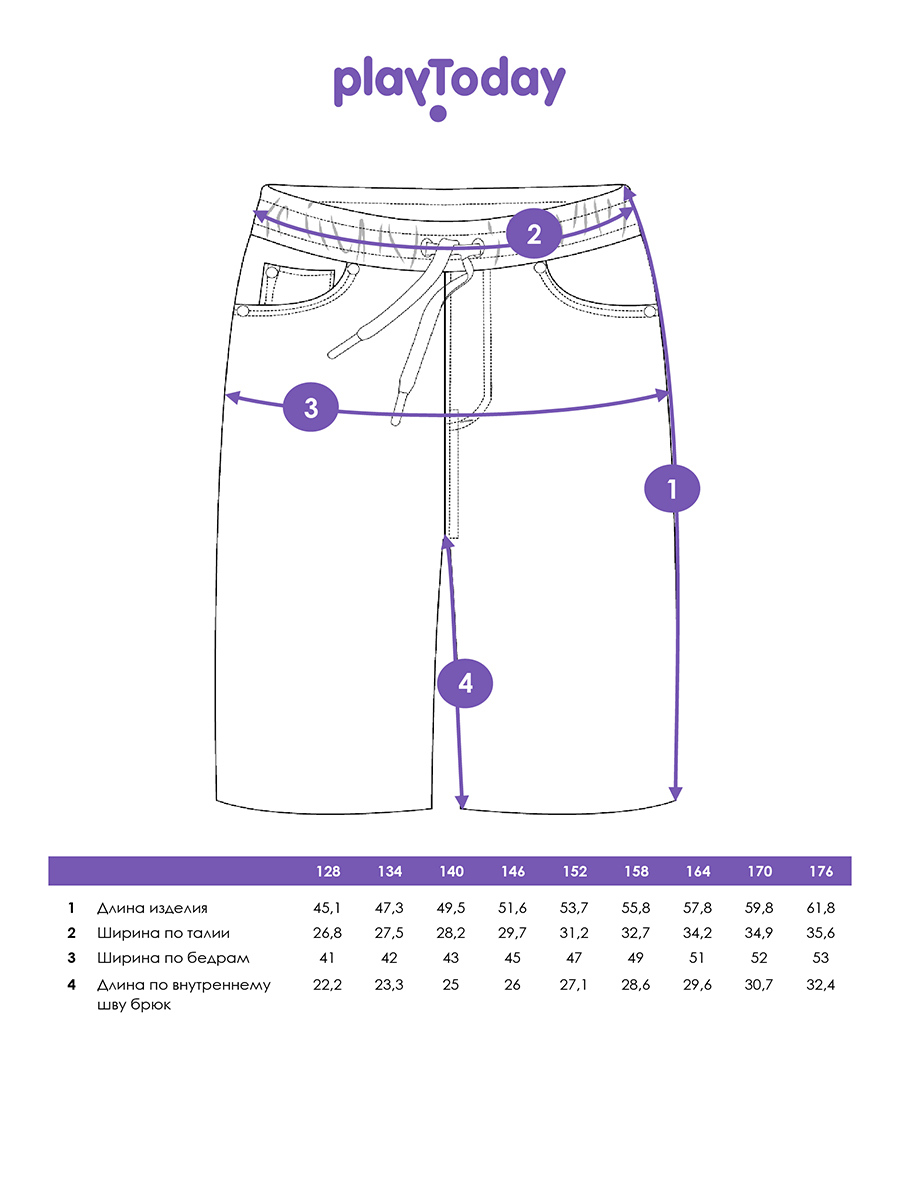 Шорты джинсовые PlayToday 12611130 - фото 5