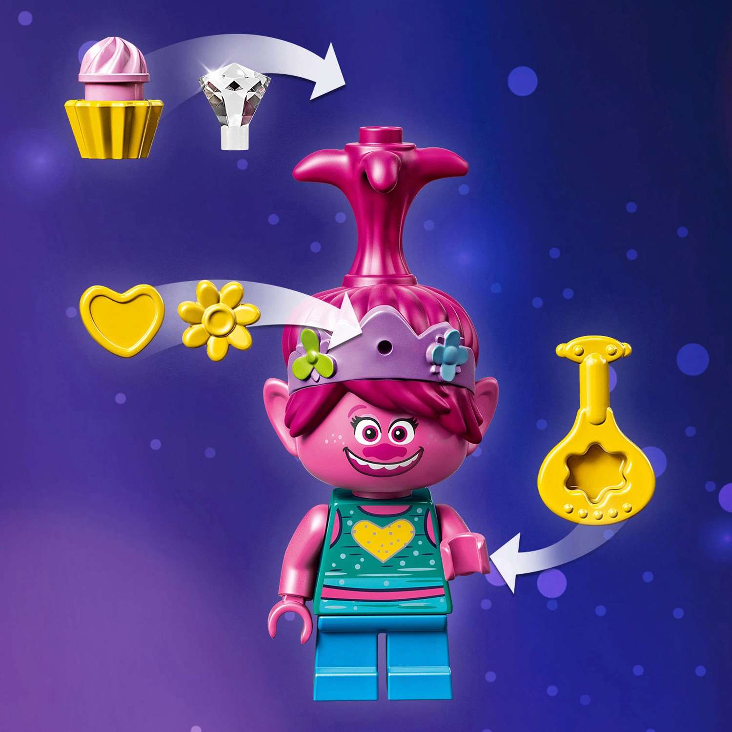 Конструктор LEGO Trolls Праздник в Поп-сити блочный - фото 18