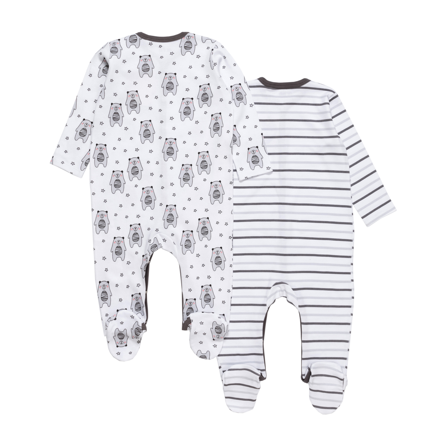 Комбинезон artie 2AK-605m белый-серый-полоска - фото 2