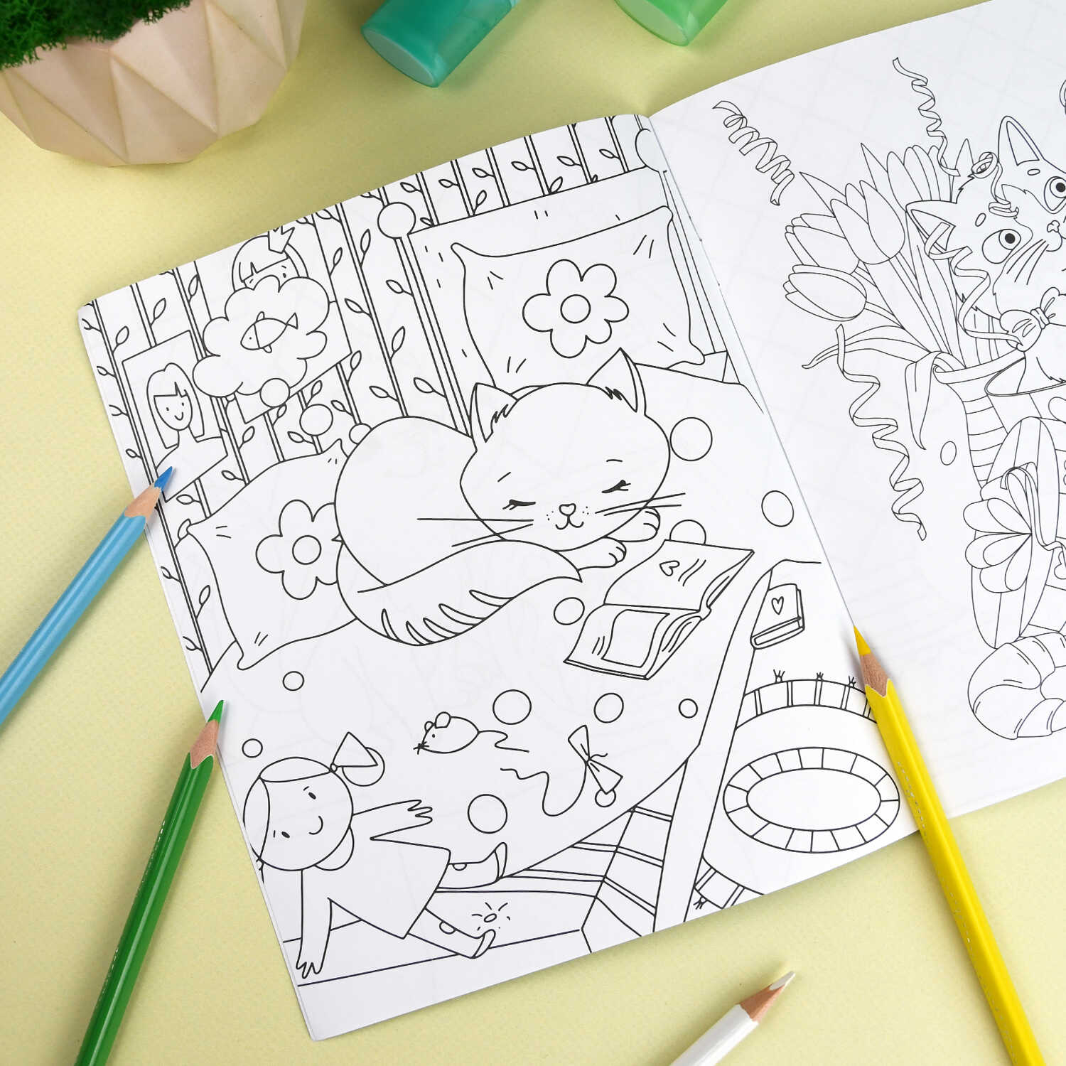 Книжка-раскраска ФЕНИКС+ Котики - фото 3