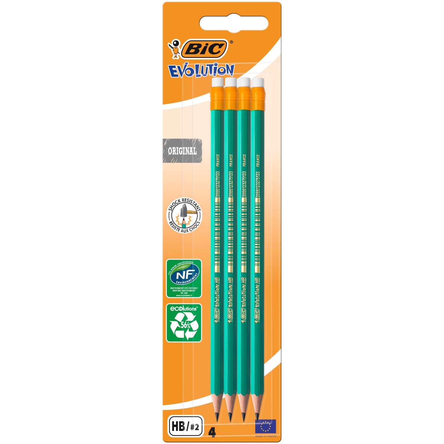 Карандаши BIC 4 шт. - фото 1