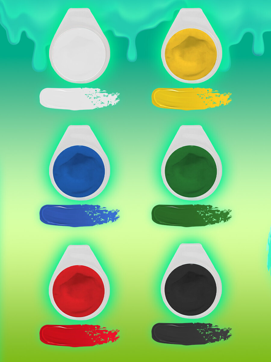 Краски гуашь Brauberg 6 цв. - фото 5