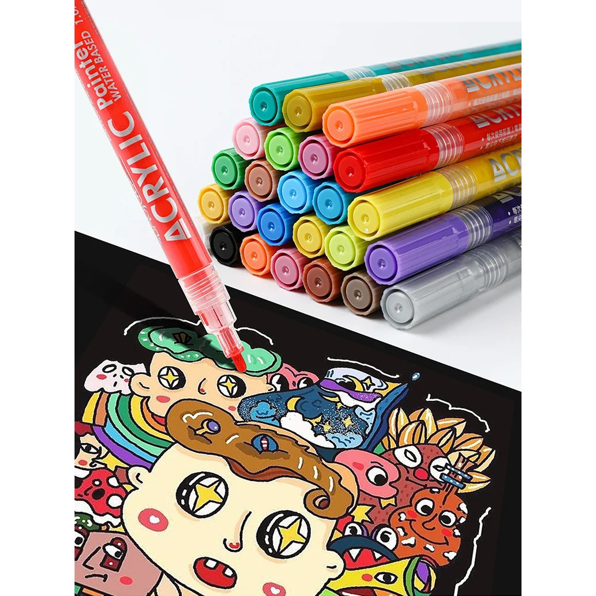 Фломастеры Jupai 24 цв. - фото 16