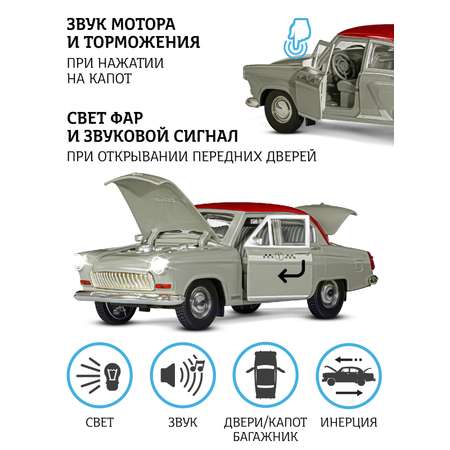 Автомобиль АВТОпанорама ГАЗ 21 Волга 1:24