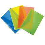 Папка для тетрадей Бюрократ на кнопке А5 в ассортименте