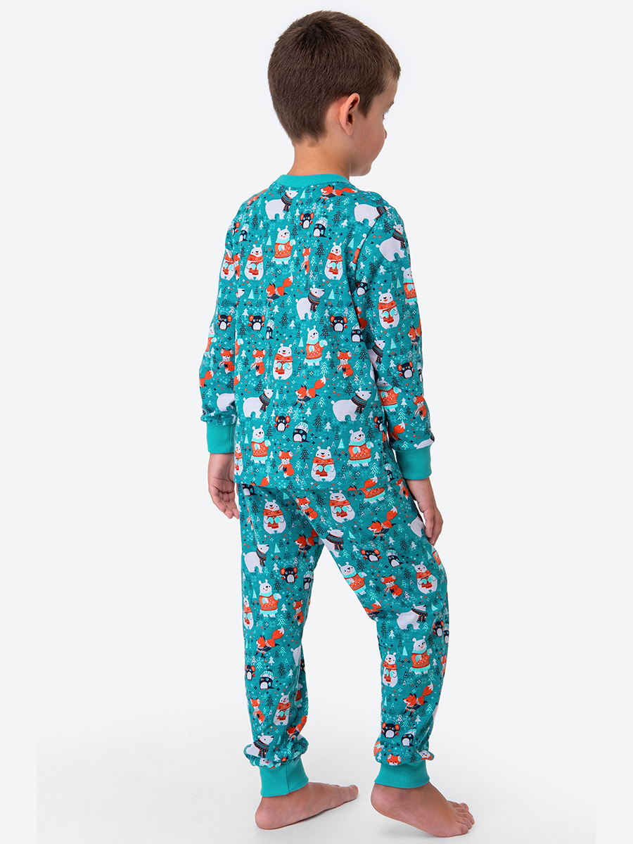 Пижама HappyFox HFLUNNG833серо.зеленый - фото 6