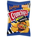 Чипсы рифленые картофельные Lorenz Crunchips X-Cut со вкусом африканской Чакалаки 70г