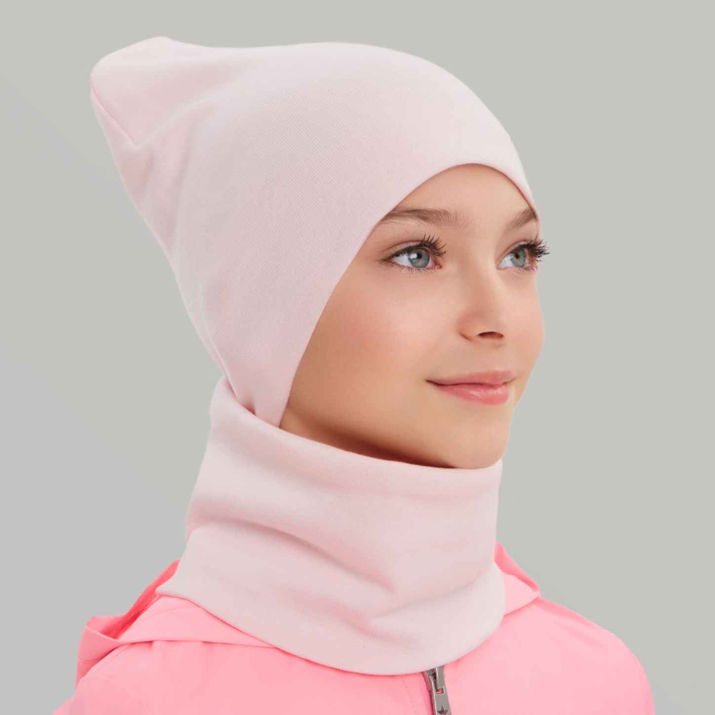 Шапка и снуд KUBRIO KU-H-67-plainG-Lpink - фото 9