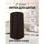 Нитки Bestex 50/2 5000 ярд 1 шт 387 темный шоколад
