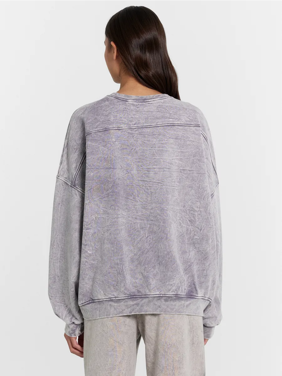 Свитшот Mark Formelle (Марк Формэль) 122985/ACID WASH серый - фото 3