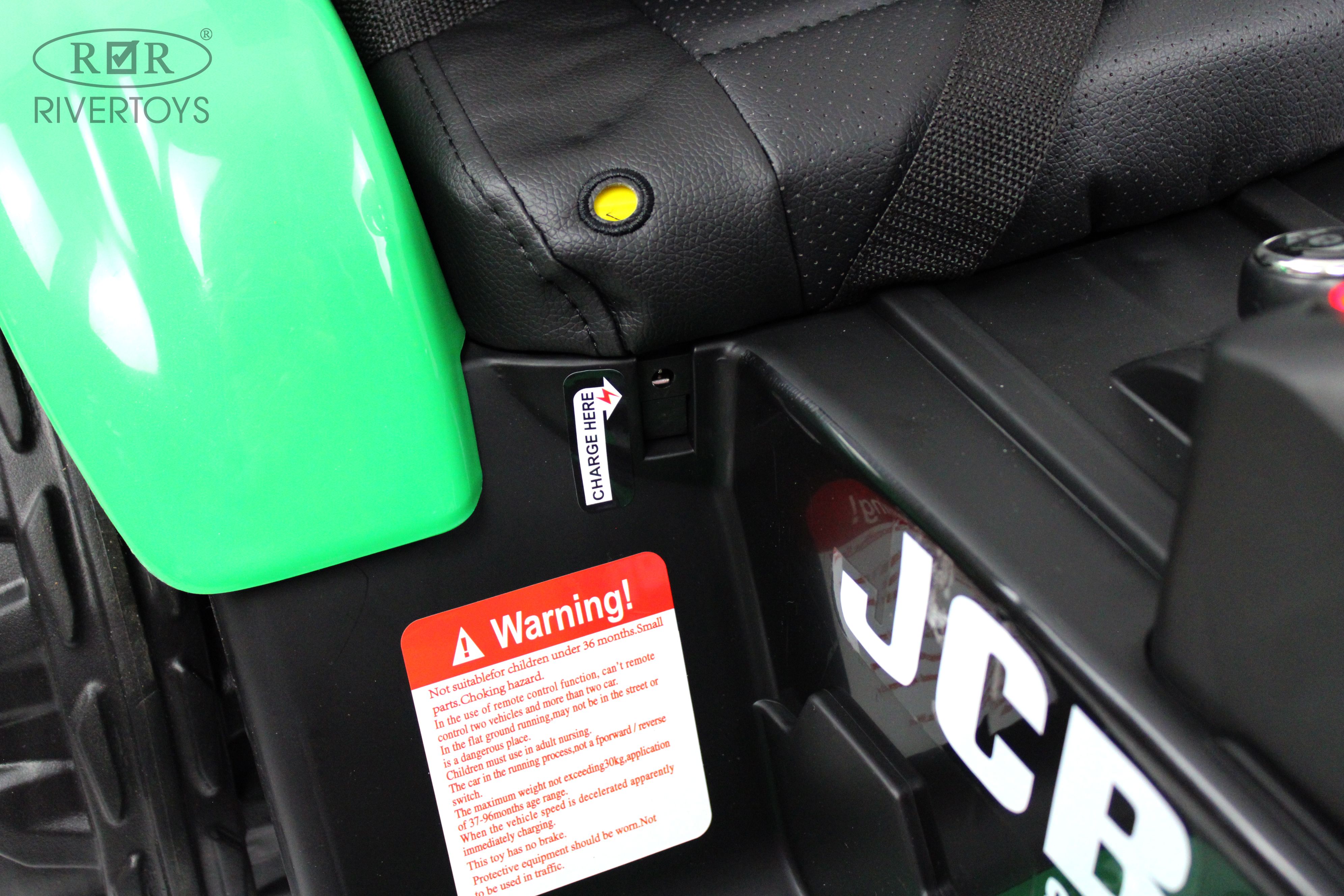 Электромобиль RIVERTOYS O555OO-GREEN С пультом ДУ - фото 9