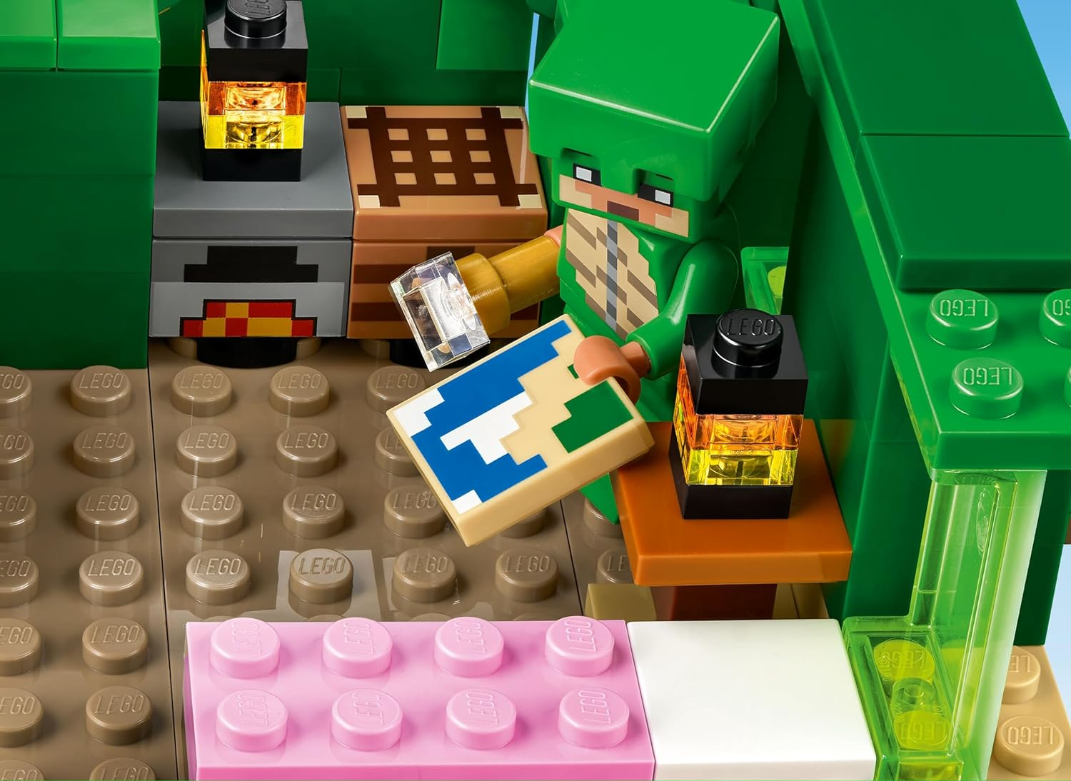 Конструктор LEGO Minecraft Черепаший пляжный домик 234 дет. - фото 11