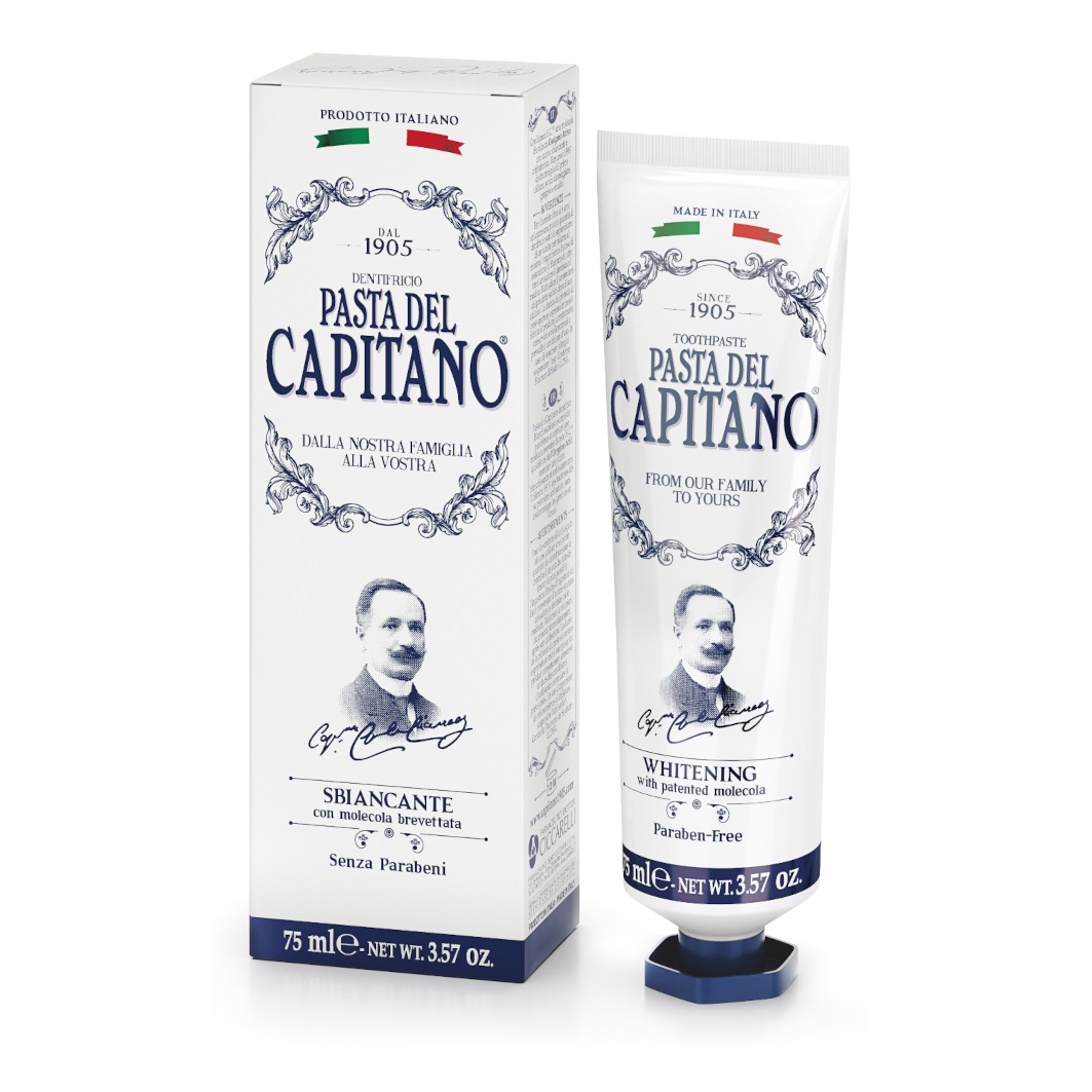 Зубная паста Pasta del Capitano 1905 Отбеливающая с запатентованной молекулой 75 мл - фото 1