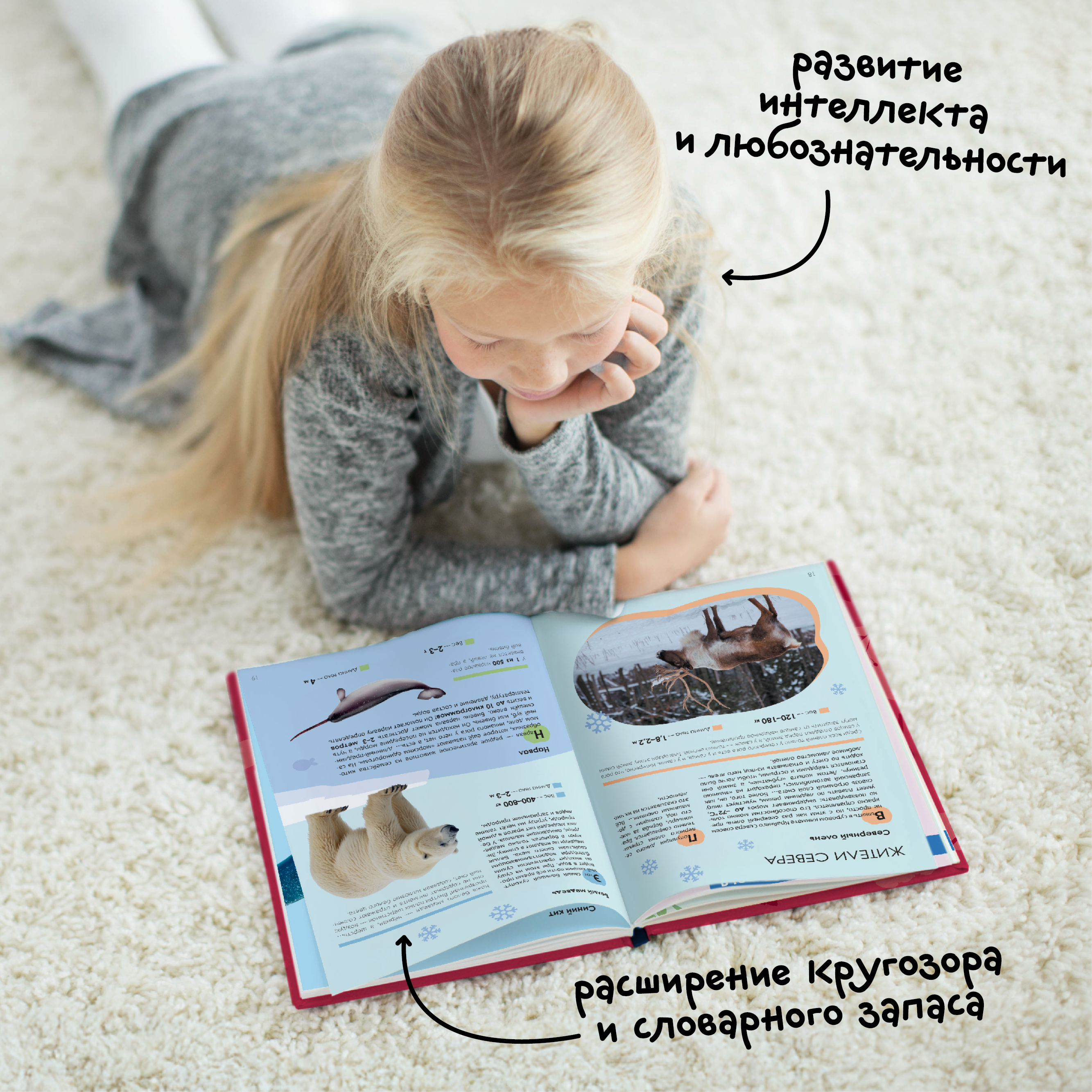 Набор МОЗАИКА kids Детские энциклопедии о животных (Животные, Красеая книга) - фото 13