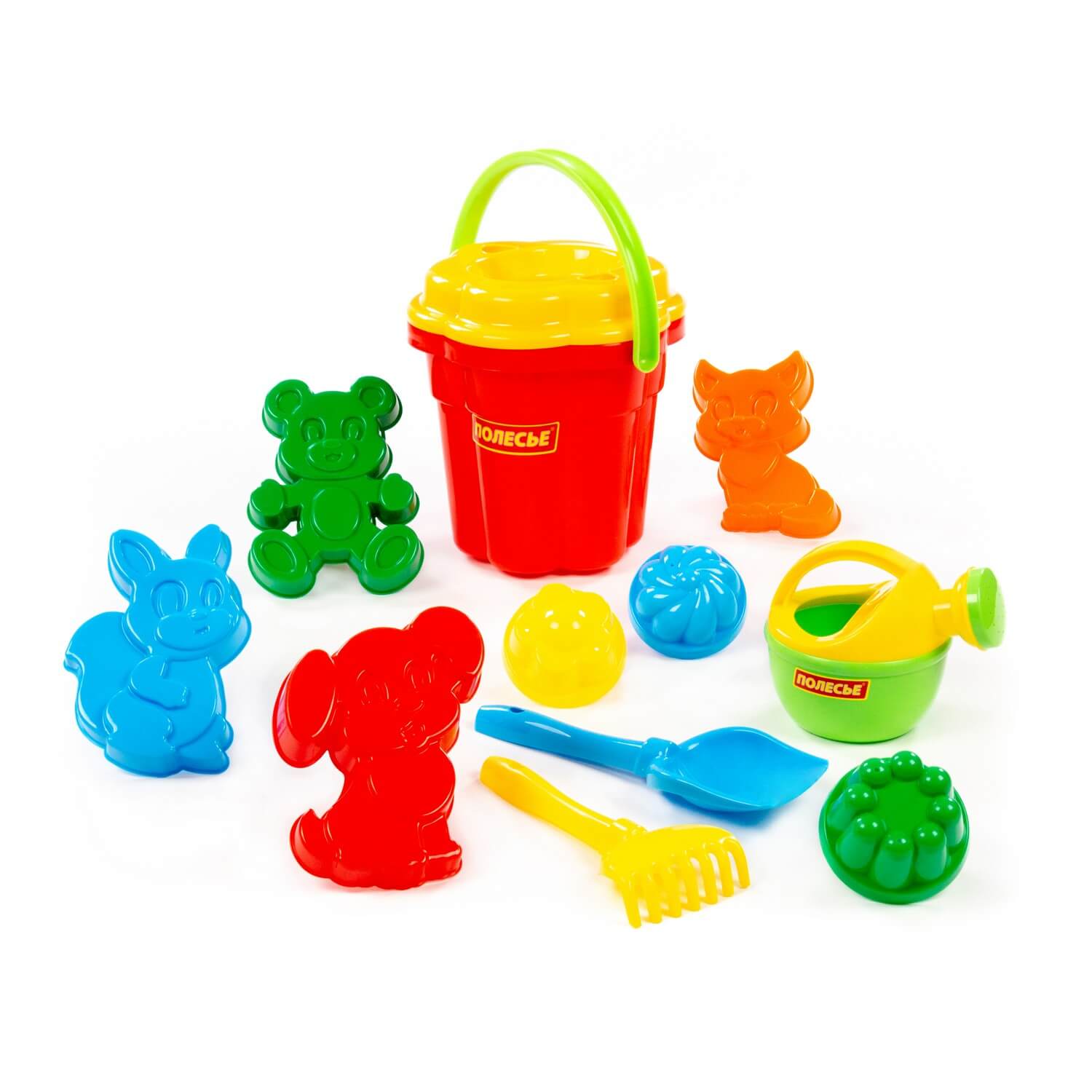 Песочный набор Полесье в рюкзаке красный 1 предм. - фото 1